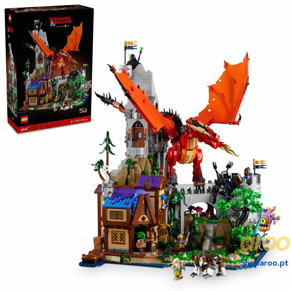 Jogo de Construção Lego Cuento del Dragón Rojo