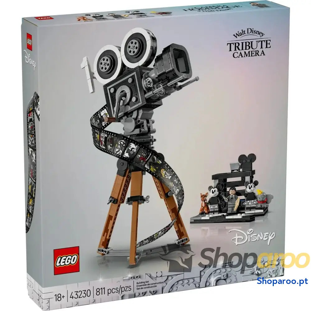 Jogo de Construção Lego DISNEY 43230 CÁMARA WALT DISNEY Multicolor 811 Peças