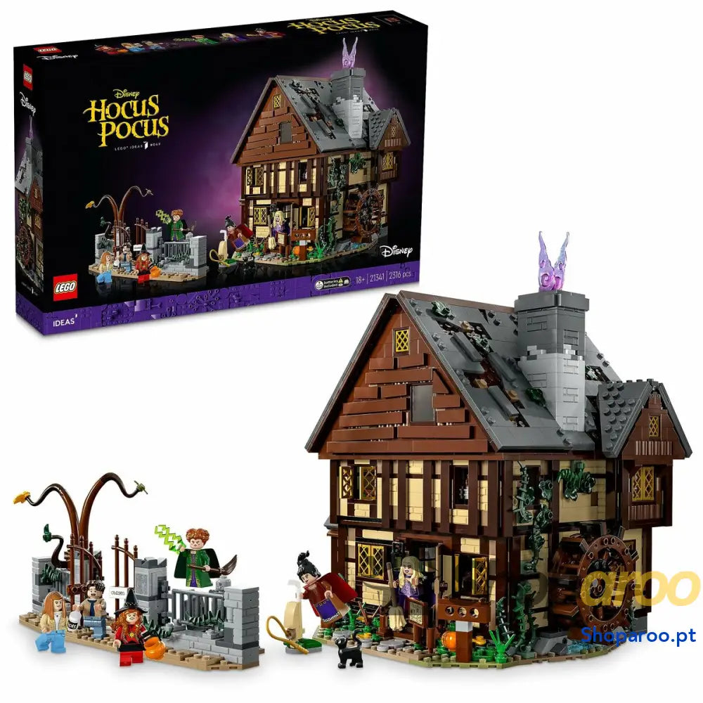 Jogo de Construção Lego Disney Hocus Pocus - Sanderson Sisters’ Cottage 21341 2316 Peças