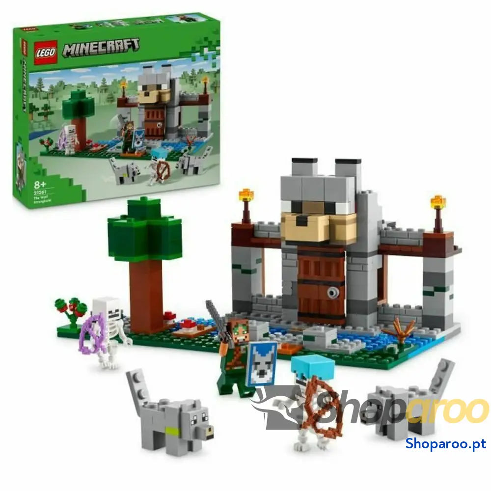 Jogo de Construção Lego Minecraft 21261 The Wolf Stronghold Multicolor 312 Peças