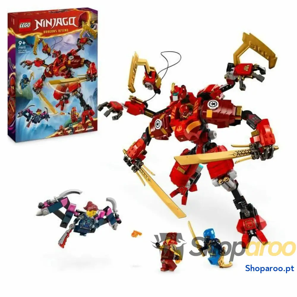 Jogo de Construção Lego NINJAGO 71812 Kai's Ninja Climbing Robot Multicolor