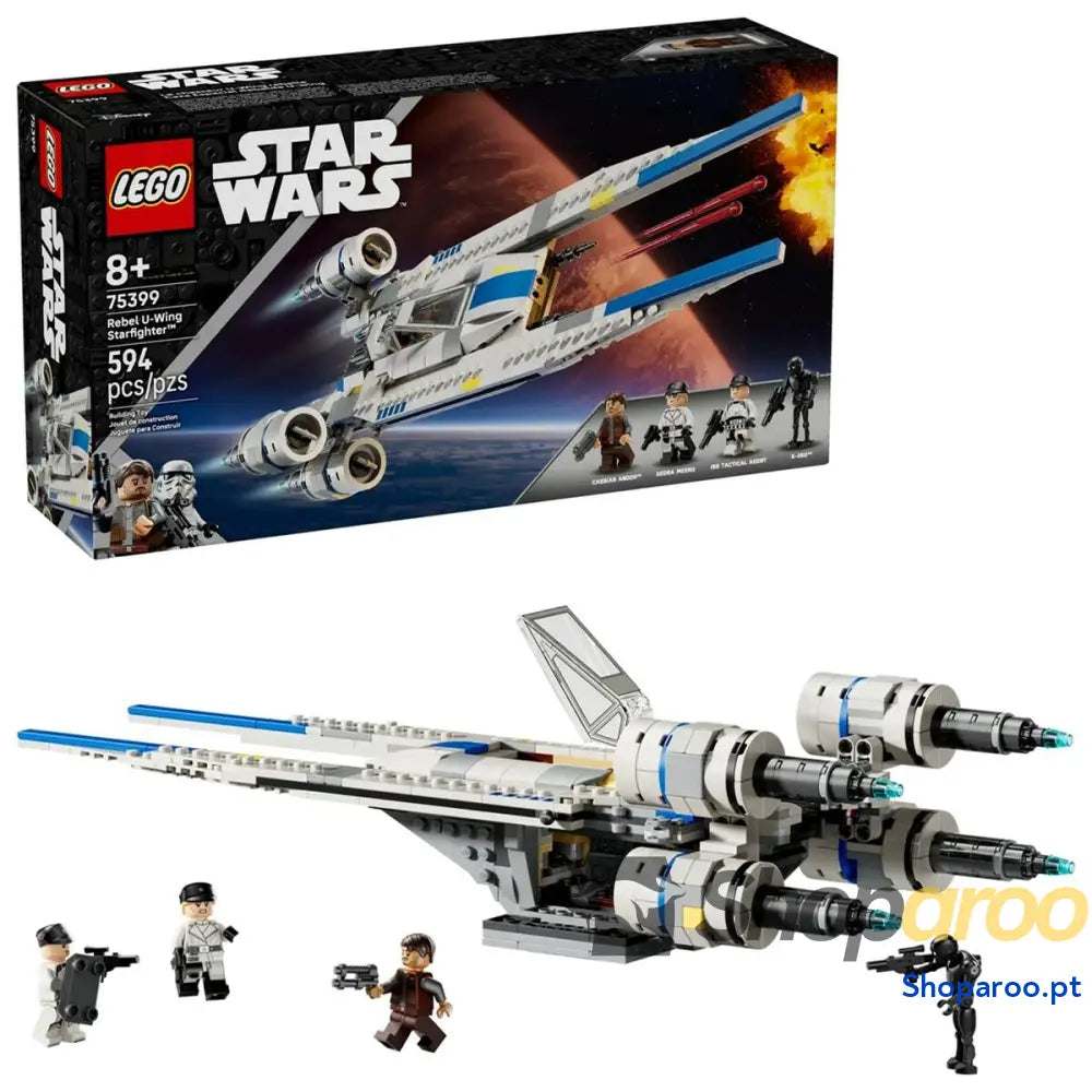 Jogo de Construção Lego STAR WARS 75399 Rebel U-Wing Starfighter 594 Peças