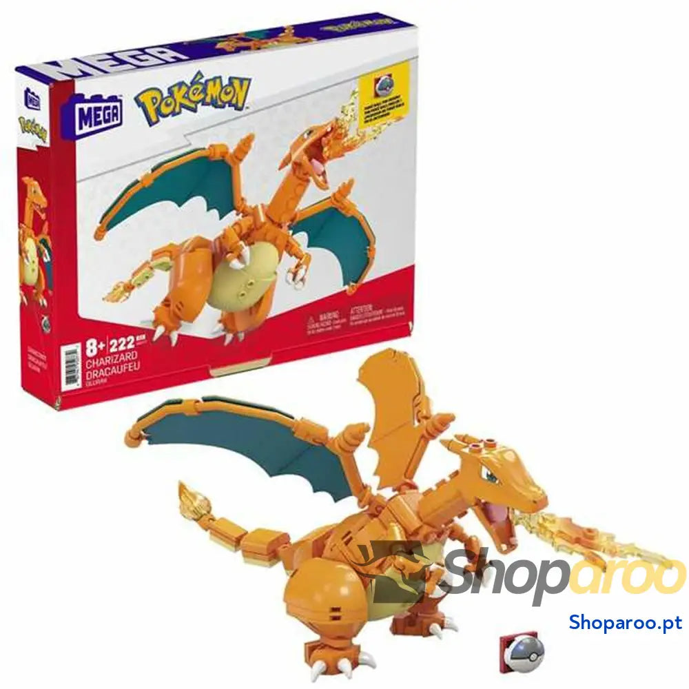 Jogo de Construção Pokémon Mega Charizard 222 Peças