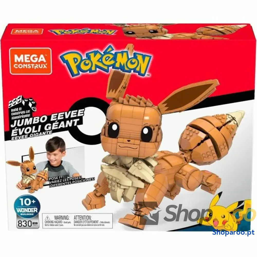 Jogo de Construção Pokémon Pokemon Eevee Giant Multicolor