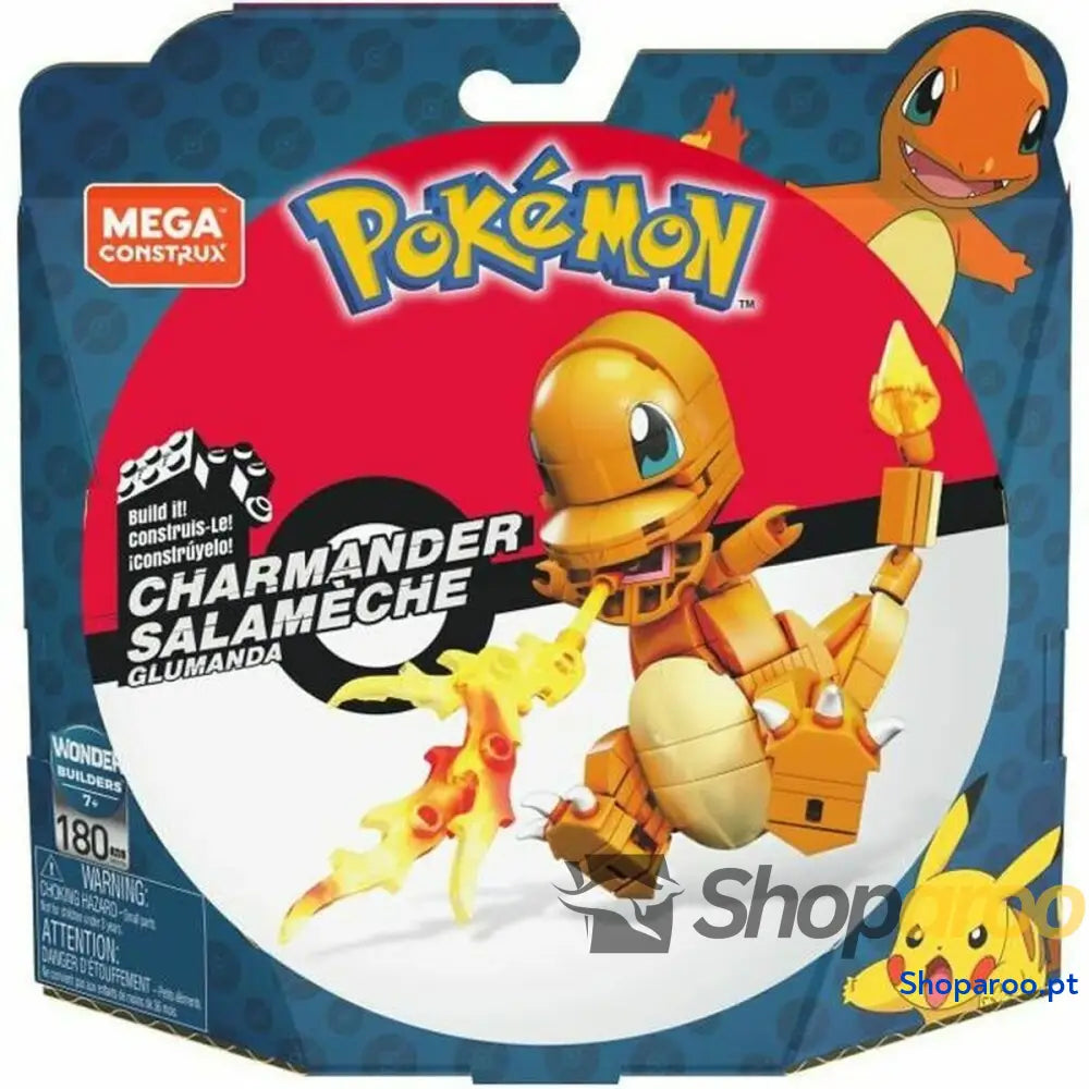 Jogo de Construção Pokémon Pokémon Salameche to build 180 Peças