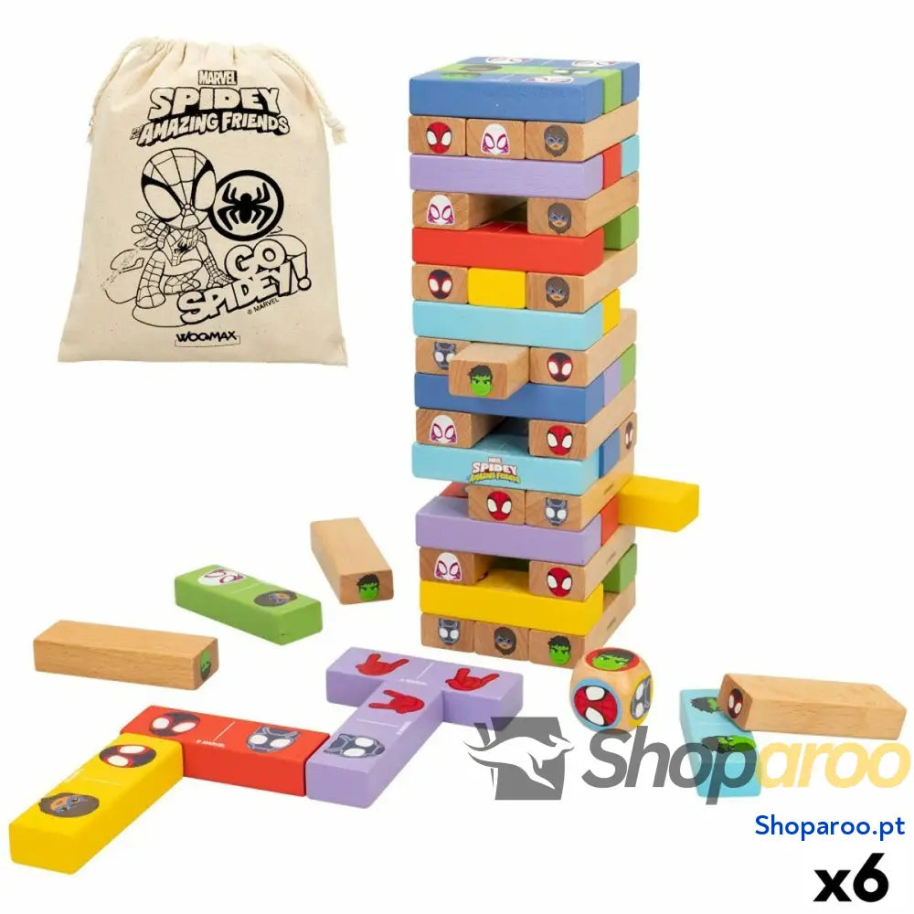 Jogo de Construção Spidey 52 Peças (6 Unidades)