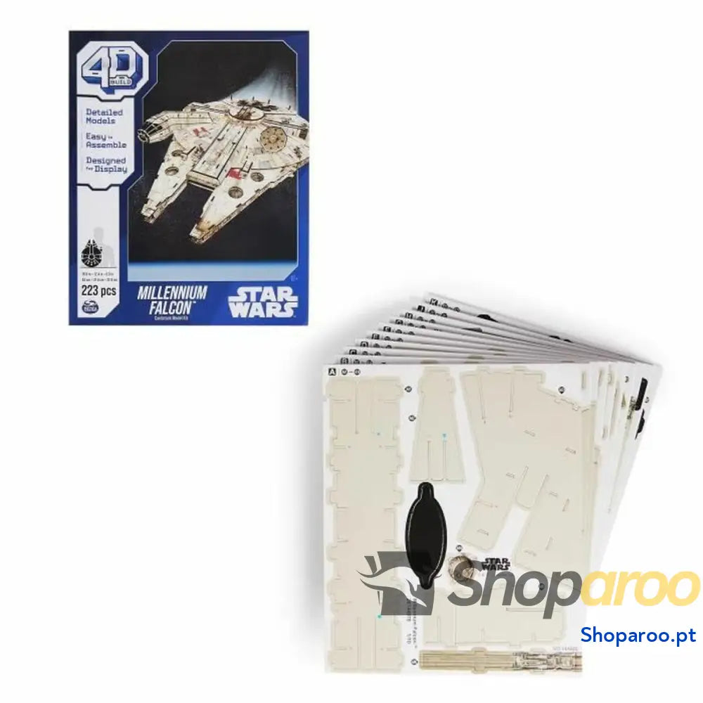 Jogo de Construção Star Wars Millennium Falcon 223 piezas 43 x 31,4 x 22,4 cm Cinzento Multicolor