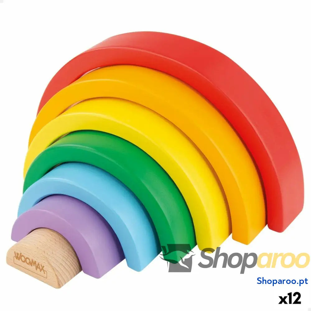 Jogo de habilidade Woomax Arco-íris 21 x 10 x 3,5 cm (12 Unidades)