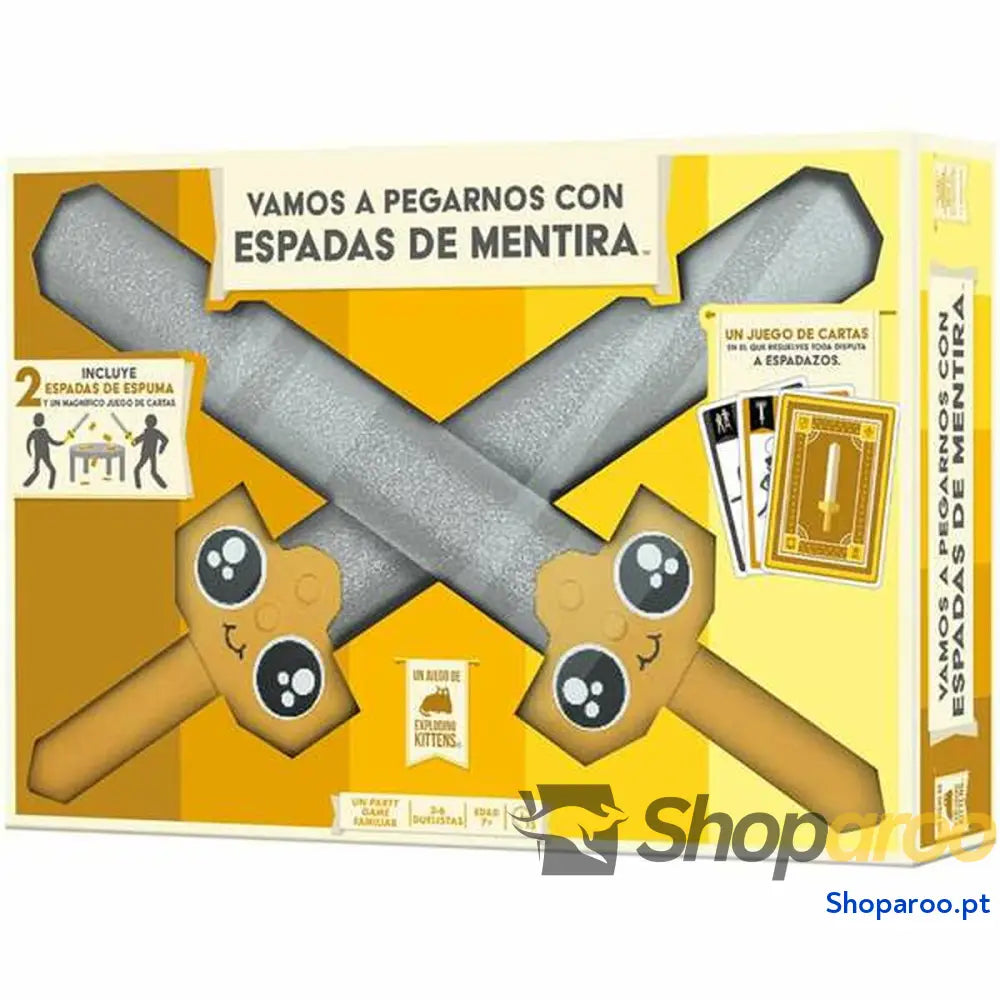 Jogo de Mesa Asmodee Vamos a pegarnos con espadas de mentira