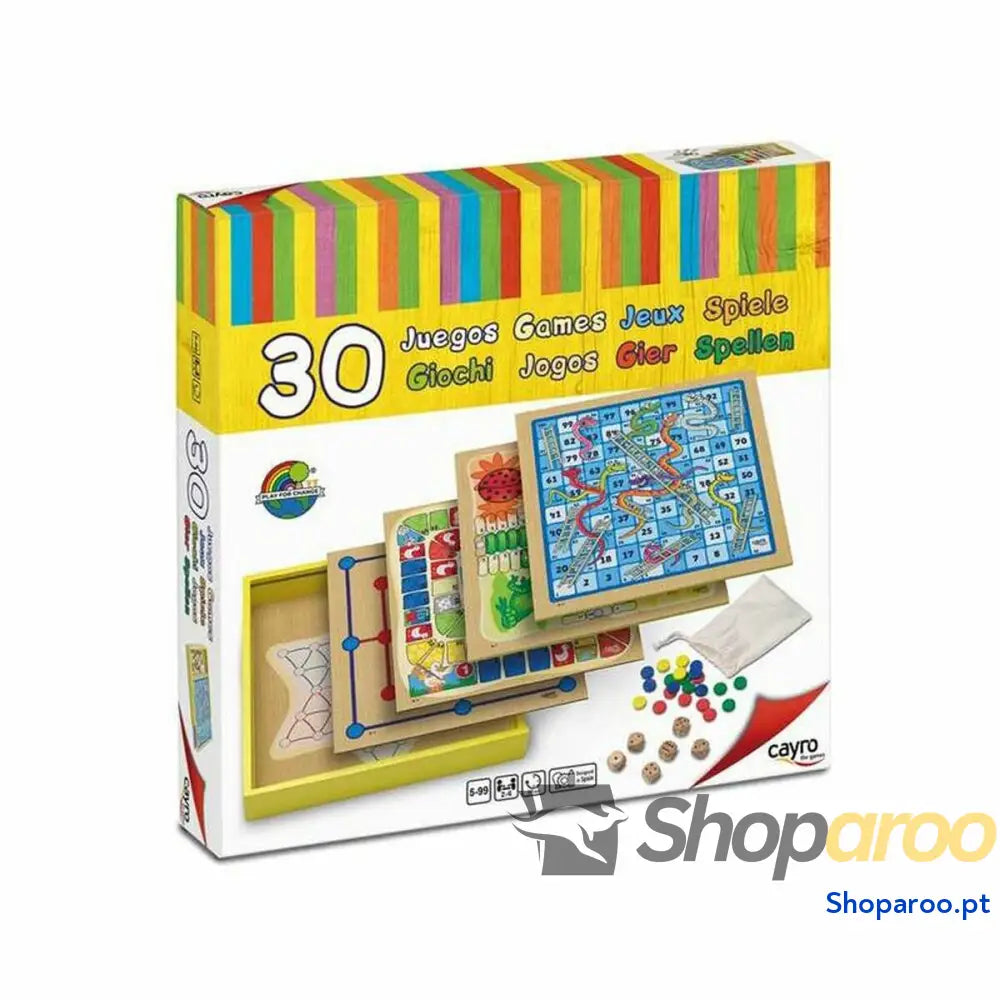 Jogo de Mesa Cayro 30 Games (31 x 31 x 5.5 cm) 31 x 31 x 5,5 cm