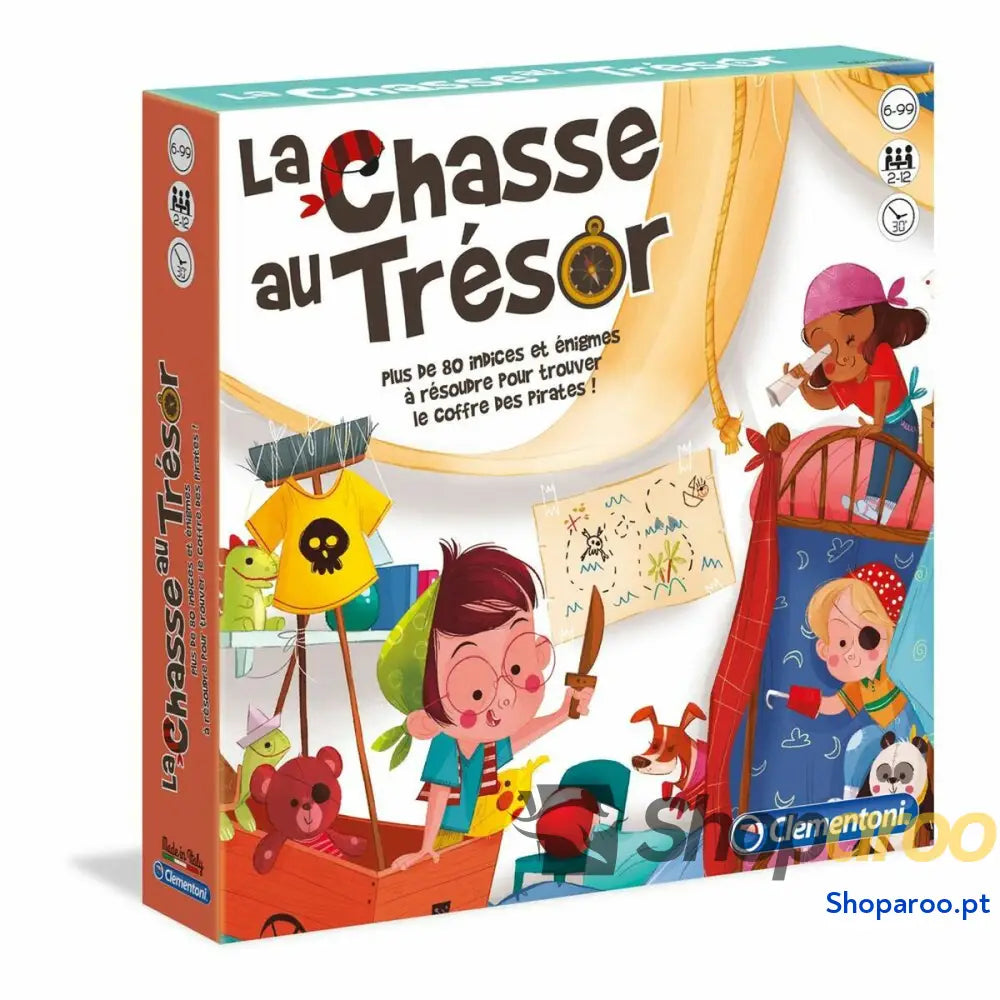 Jogo de Mesa Clementoni The treasure hunt (FR) + 6 Anos Multicolor