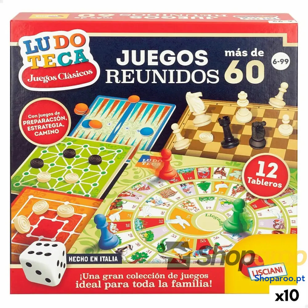 Jogo de Mesa Lisciani Giochi Juegos reunidos 26 x 1 x 26 cm ES (10 Unidades)