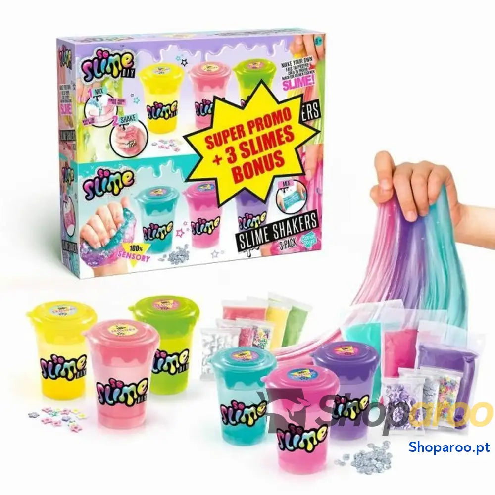 Jogo de Plasticina Canal Toys Agitadores de slime 3 + 3 extra