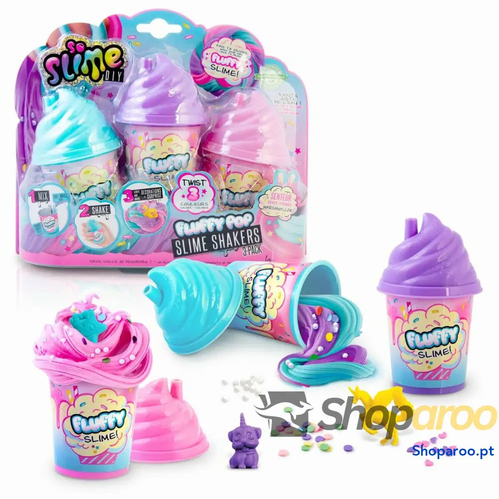 Jogo de Plasticina Canal Toys Fluffy Slime Kit 