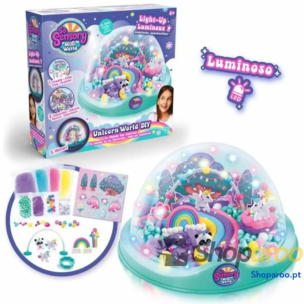 Jogo de Plasticina Canal Toys So Sensory Mini World Violeta
