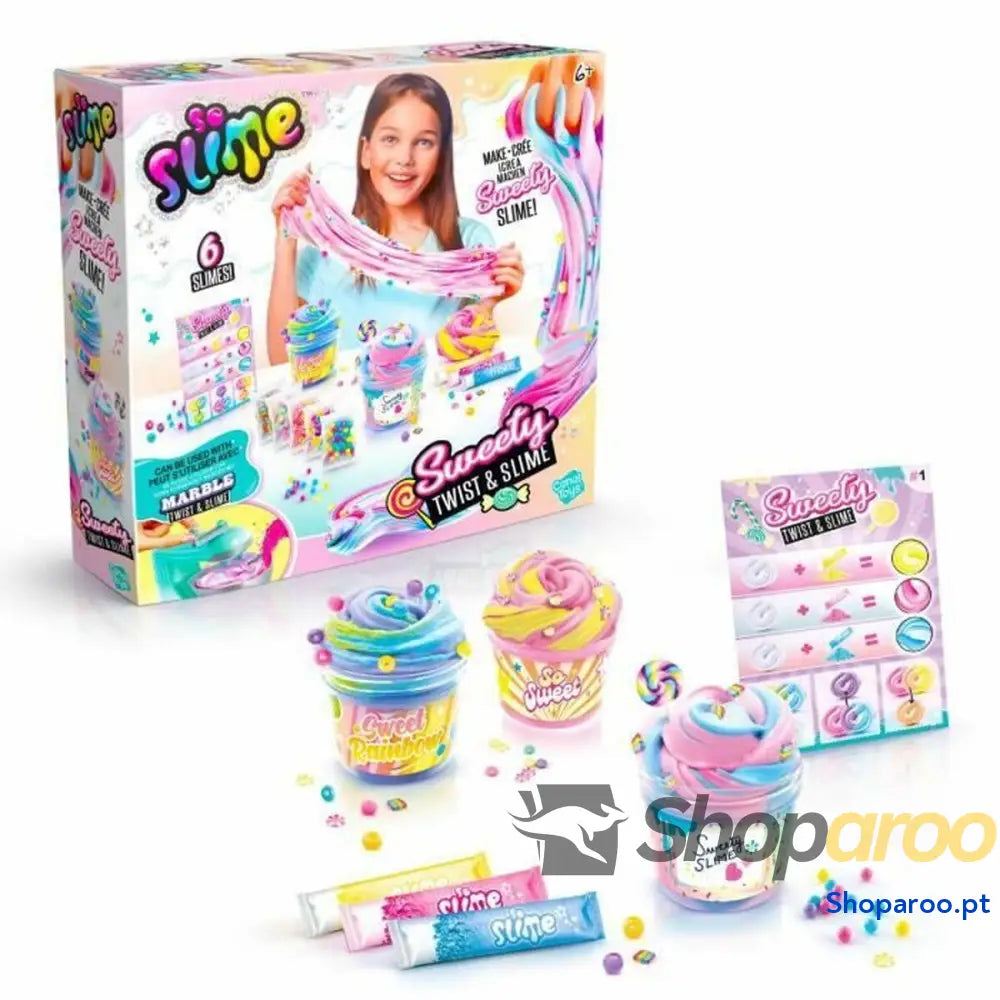 Jogo de Plasticina Canal Toys Twist & Slime Sweety Kit