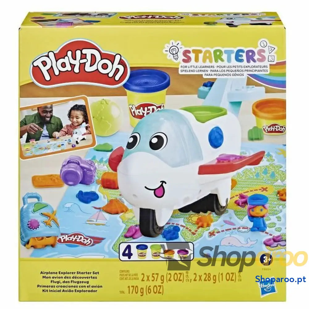 Jogo de Plasticina Play-Doh Airplane Explorer Starter Playset