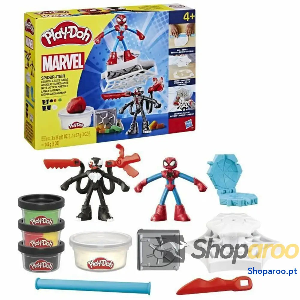 Jogo de Plasticina Play-Doh Spider-Man Slash Attack Multicolor