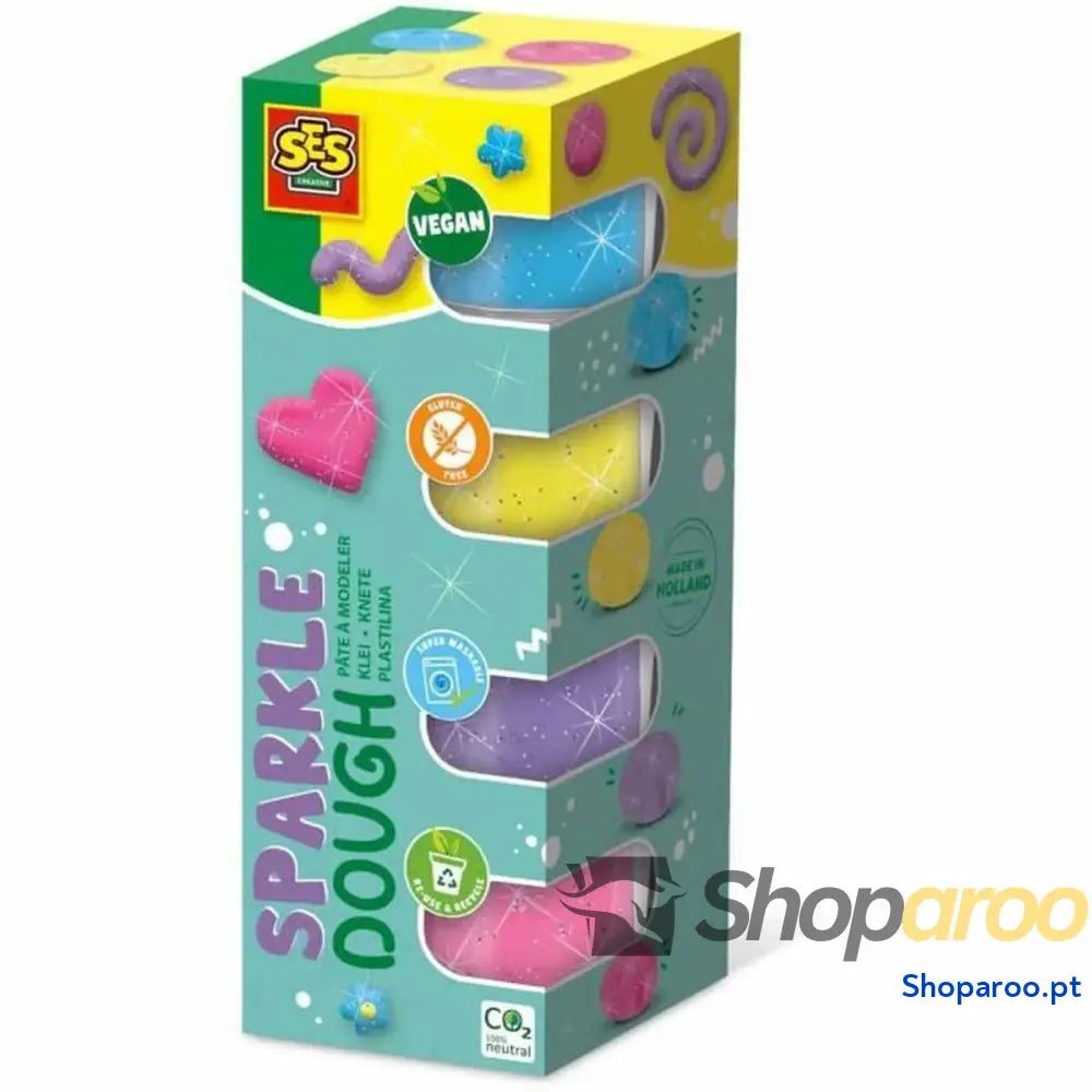 Jogo de Plasticina SES Creative (4 Peças)