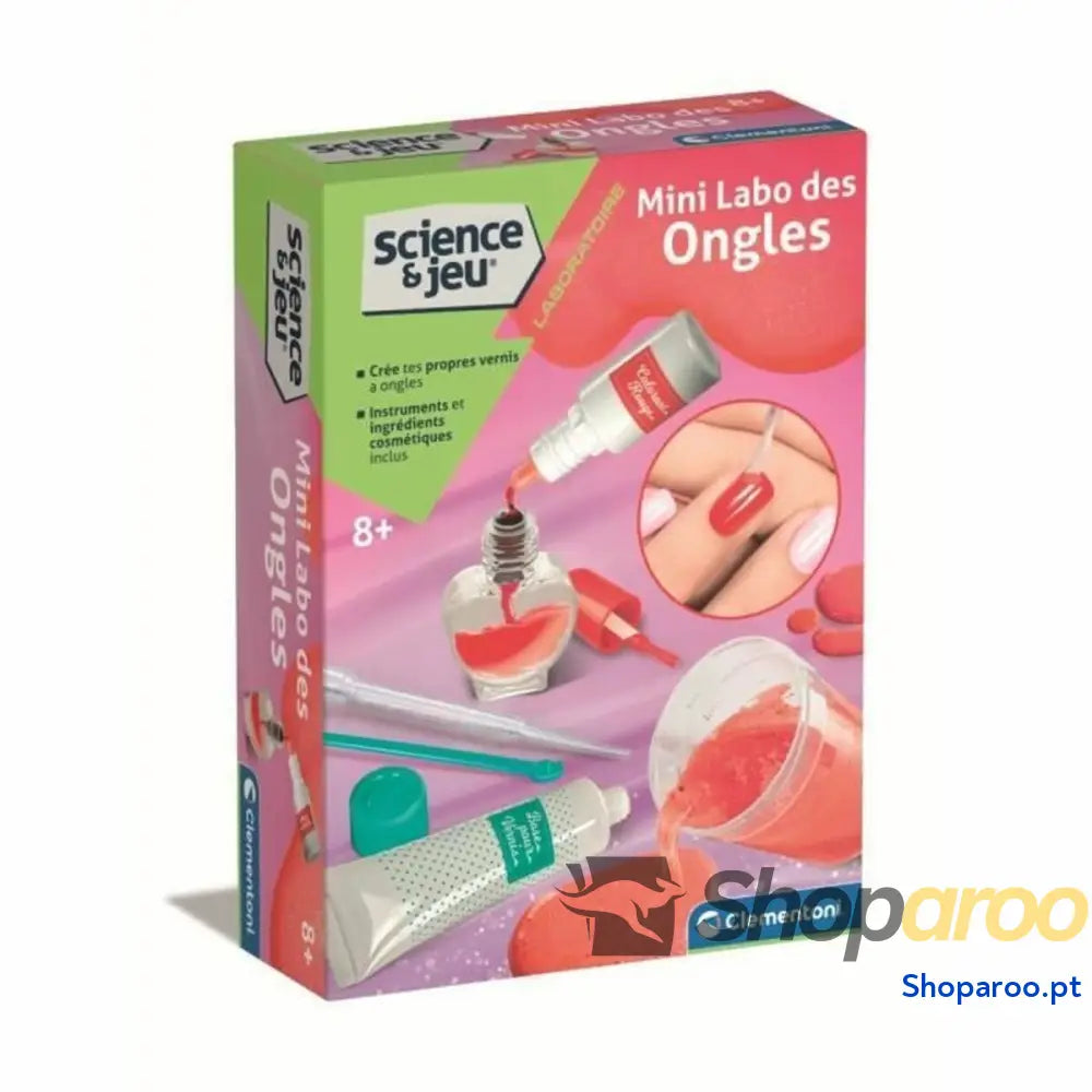 Jogo de Trabalhos Manuais Clementoni Mini Nail Lab Create your own nail polish (FR)