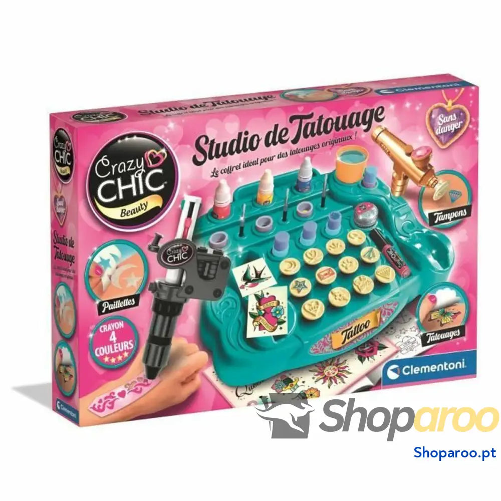 Jogo de Trabalhos Manuais Clementoni Studio Tatuagens Temporais