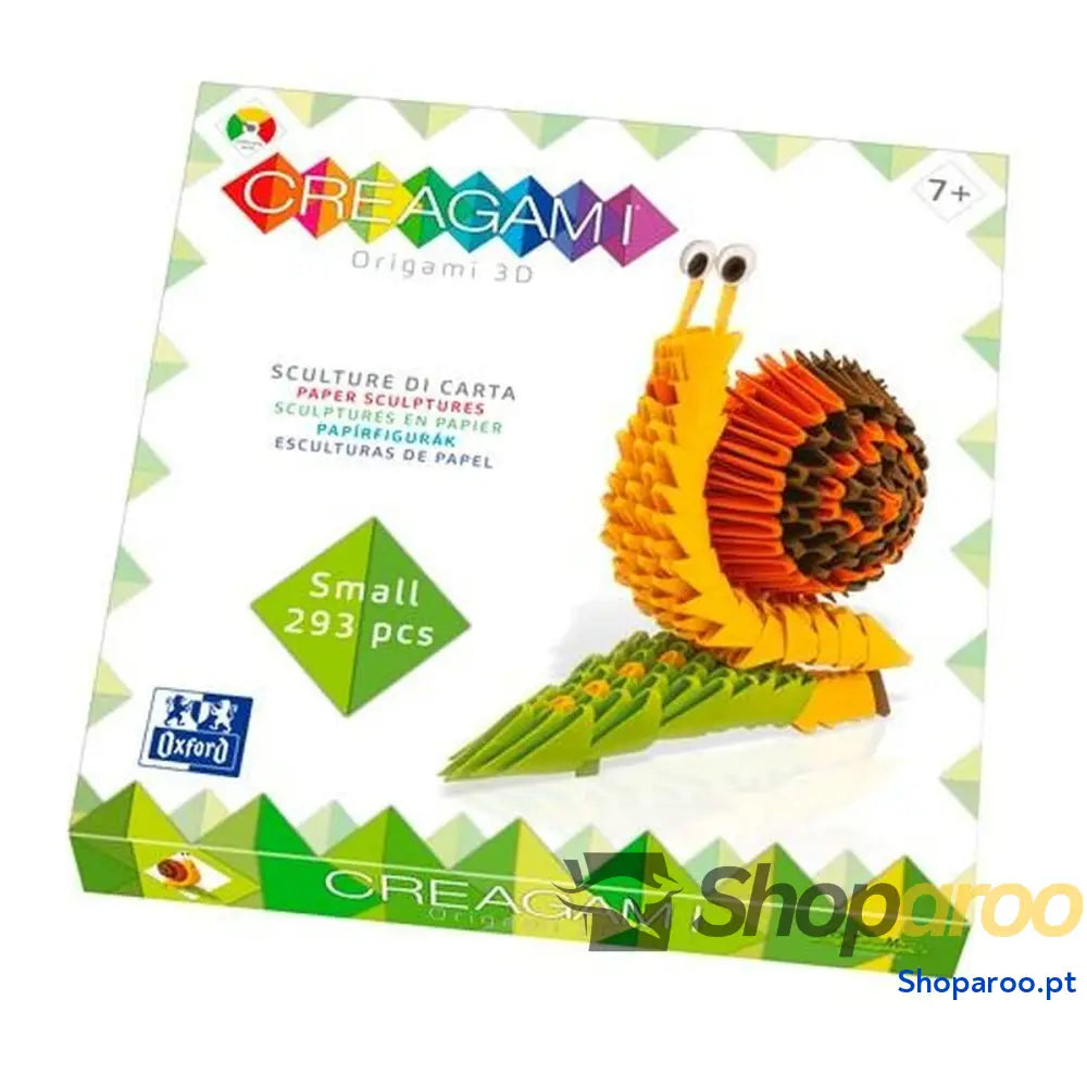 Jogo de Trabalhos Manuais com Papel Oxford Creagami ORIGAMI 3D Caracol