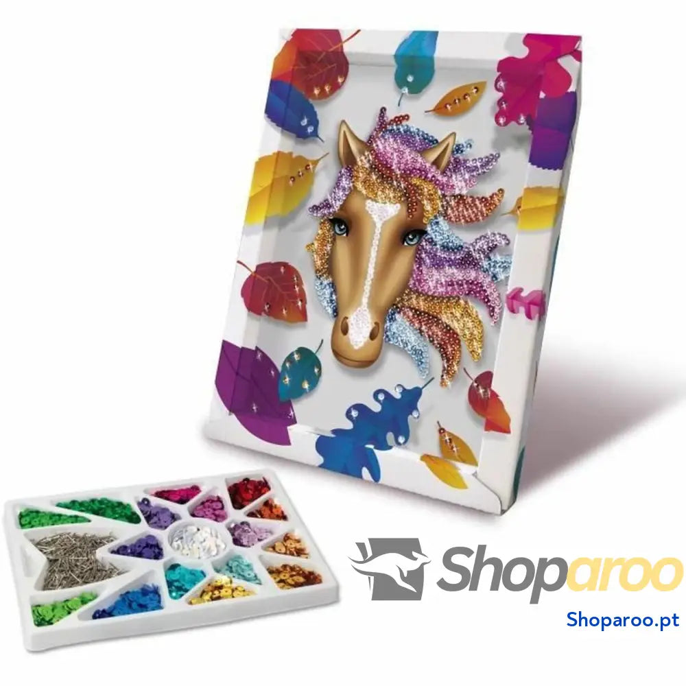 Jogo de Trabalhos Manuais Lansay Collection Sequins Cheval (1 Peça)