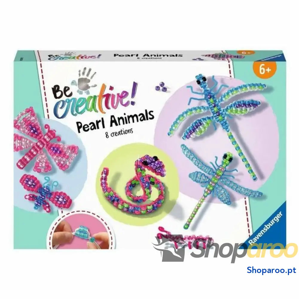 Jogo de Trabalhos Manuais Ravensburger Be creative! Pearls Animals