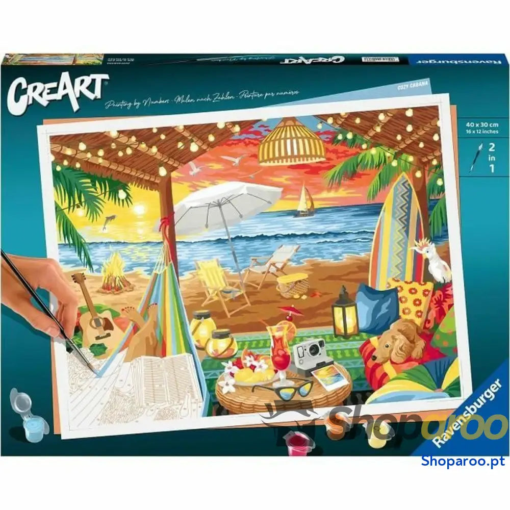Jogo de Trabalhos Manuais Ravensburger Cozy Cabana Cartão