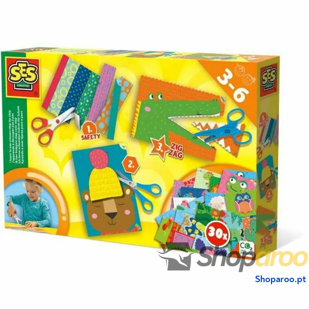 Jogo de Trabalhos Manuais SES Creative I Learn to Cut Step