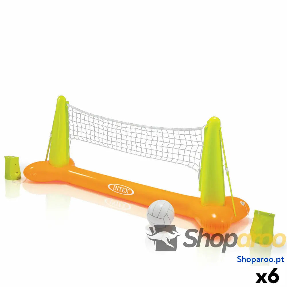 Jogo de voleibol piscina Intex 239 x 91 64 cm (6 Unidades)