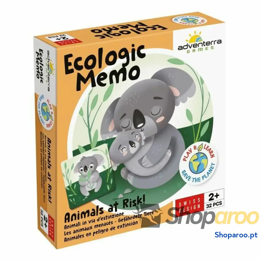 Jogo Educativo Adventerra Memo Ecológico Animales en Peligro