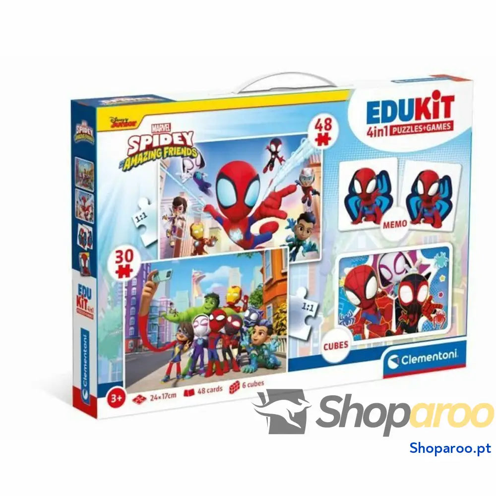 Jogo Educativo Clementoni Coffret Spidey 4 en 1 (FR)