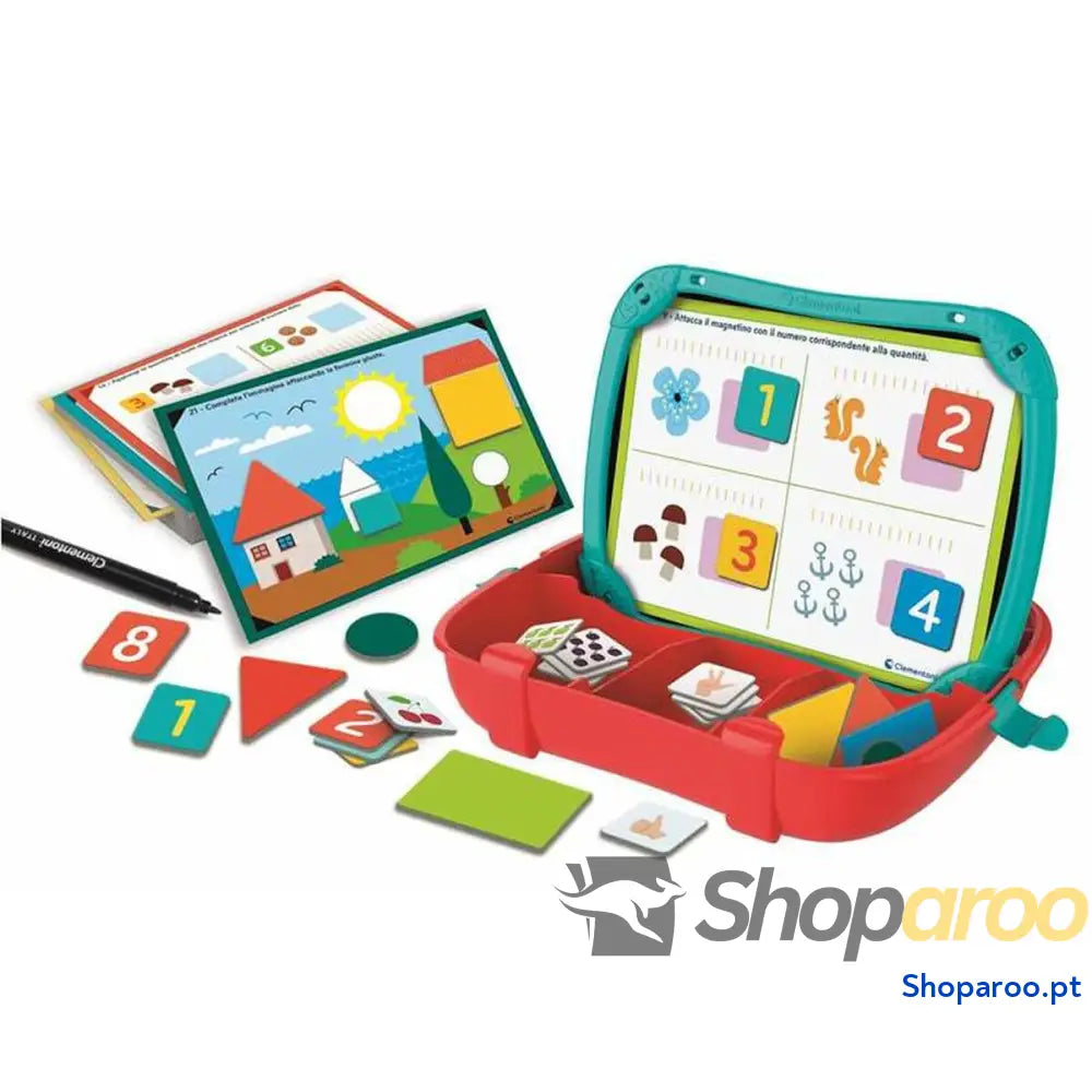 Jogo Educativo Clementoni Mala Números Formas 27,5 x 23 x 5 cm