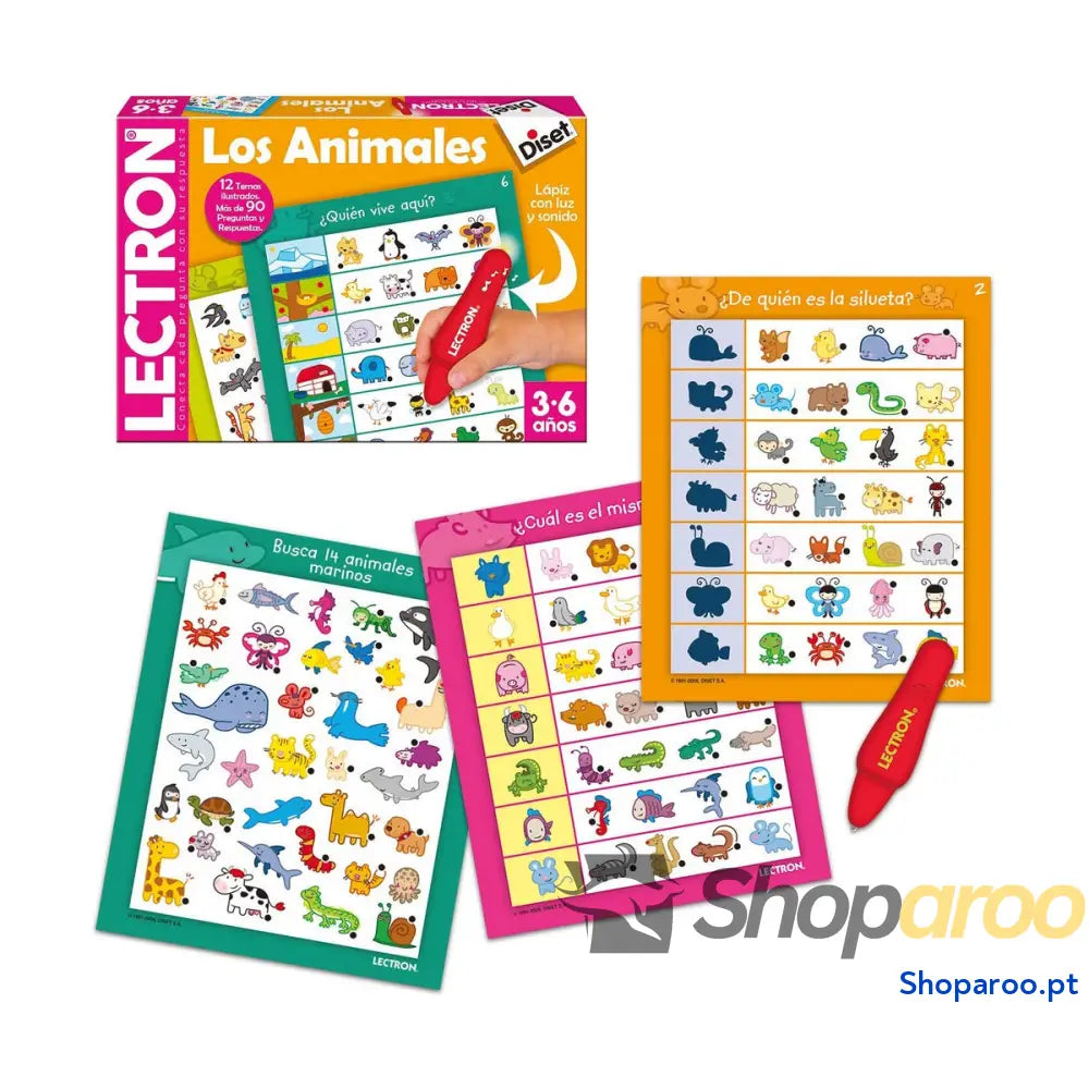 Jogo Educativo Diset The animals Lápis Luzes com som (ES)