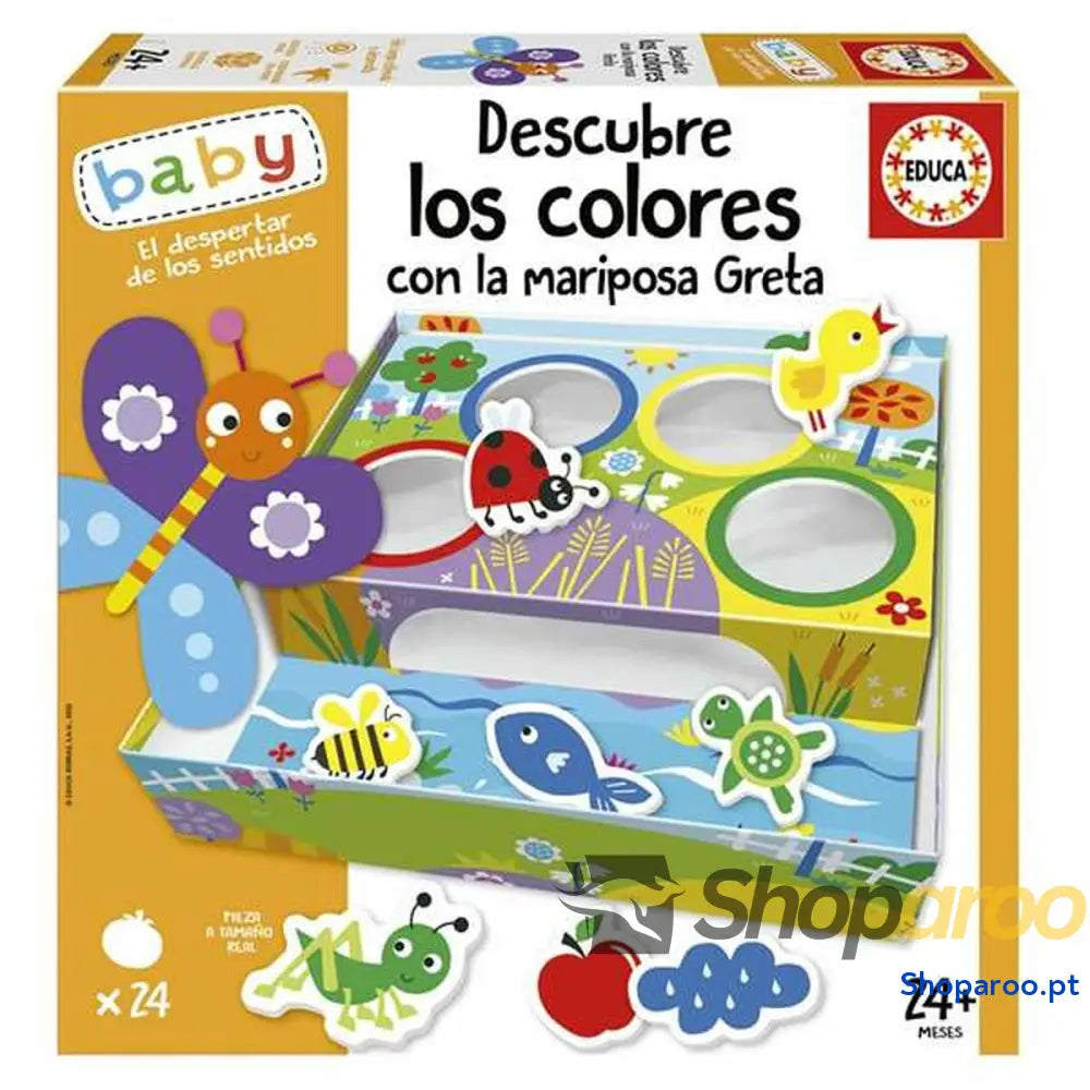 Jogo Educativo Educa Descubre los Colores con La Mariposa Greta (ES)