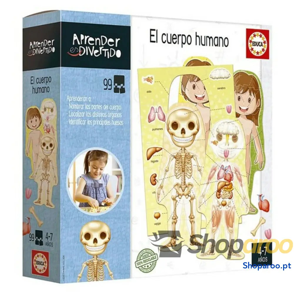 Jogo Educativo El Cuerpo Humano Educa 18701 (ES)