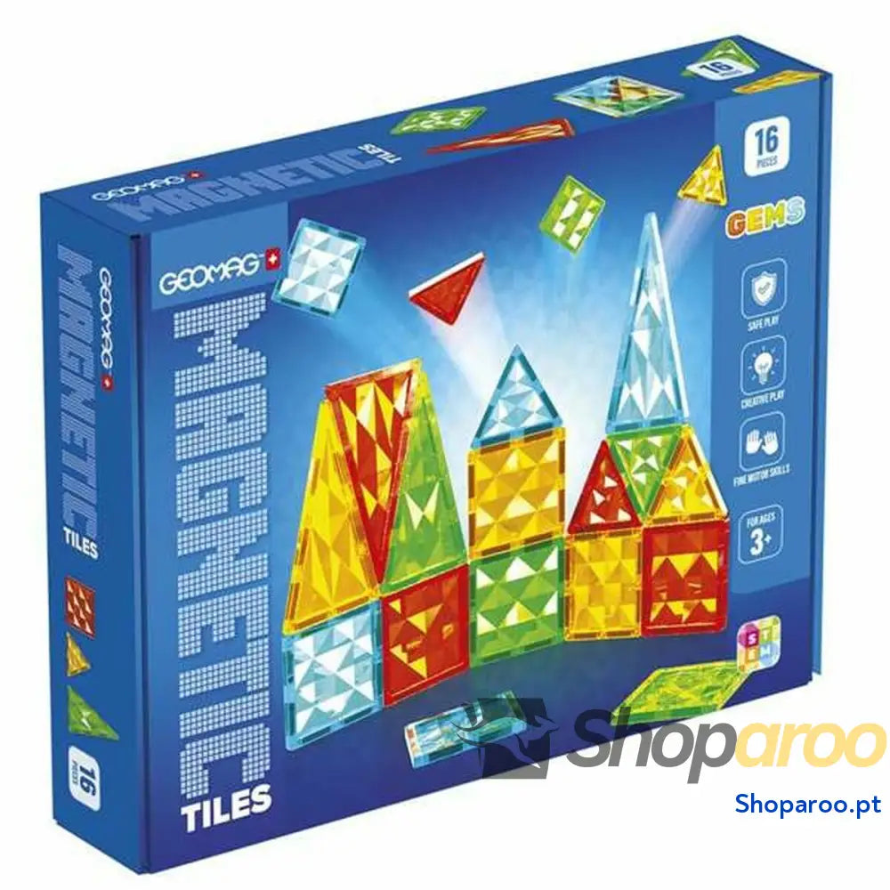 Jogo Educativo Geomag 16 Peças