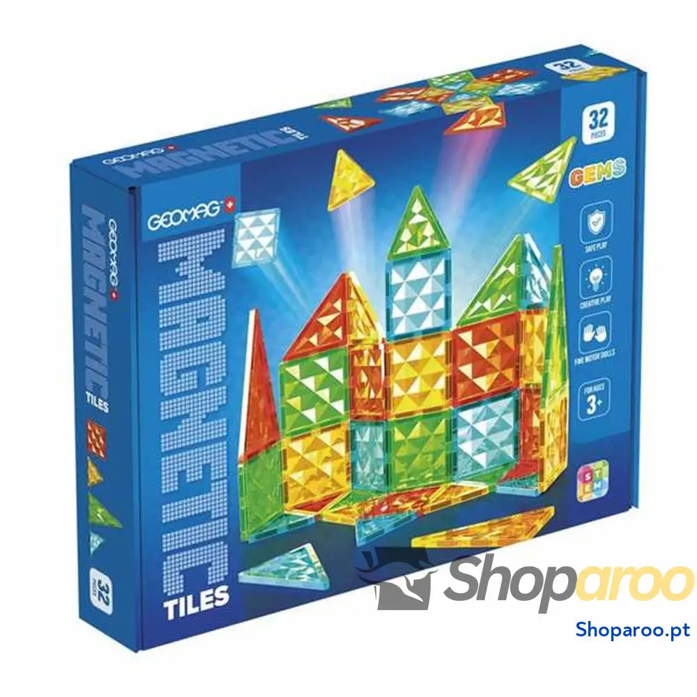 Jogo Educativo Geomag Magnetic Tiles