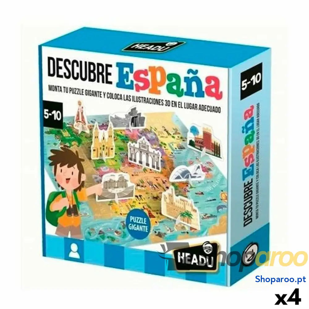 Jogo Educativo HEADU Descubre España (4 Unidades)