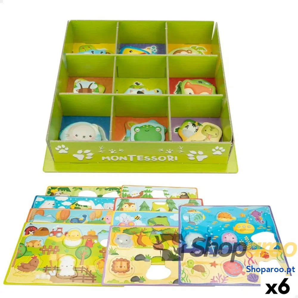 Jogo Educativo Lisciani Giochi 26 x 6 x 26 cm animais Método Montessori 67 Peças (6 Unidades)