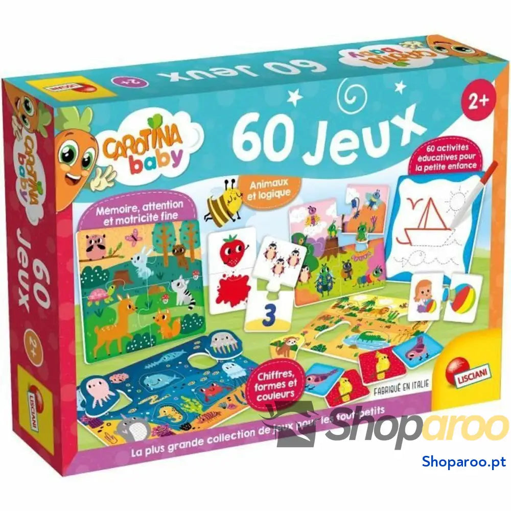 Jogo Educativo Lisciani Giochi Carotina Baby 60 Jeux (FR)
