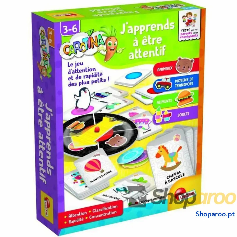 Jogo Educativo Lisciani Giochi Carotina J'apprends
