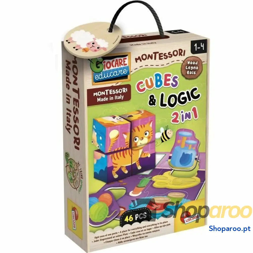 Jogo Educativo Lisciani Giochi Cubes & Logic 2 in1 (FR)
