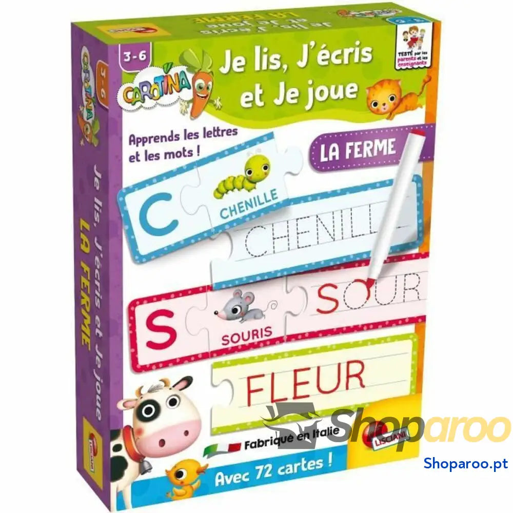 Jogo Educativo Lisciani Giochi Je lis, J´écris et je joue (FR)