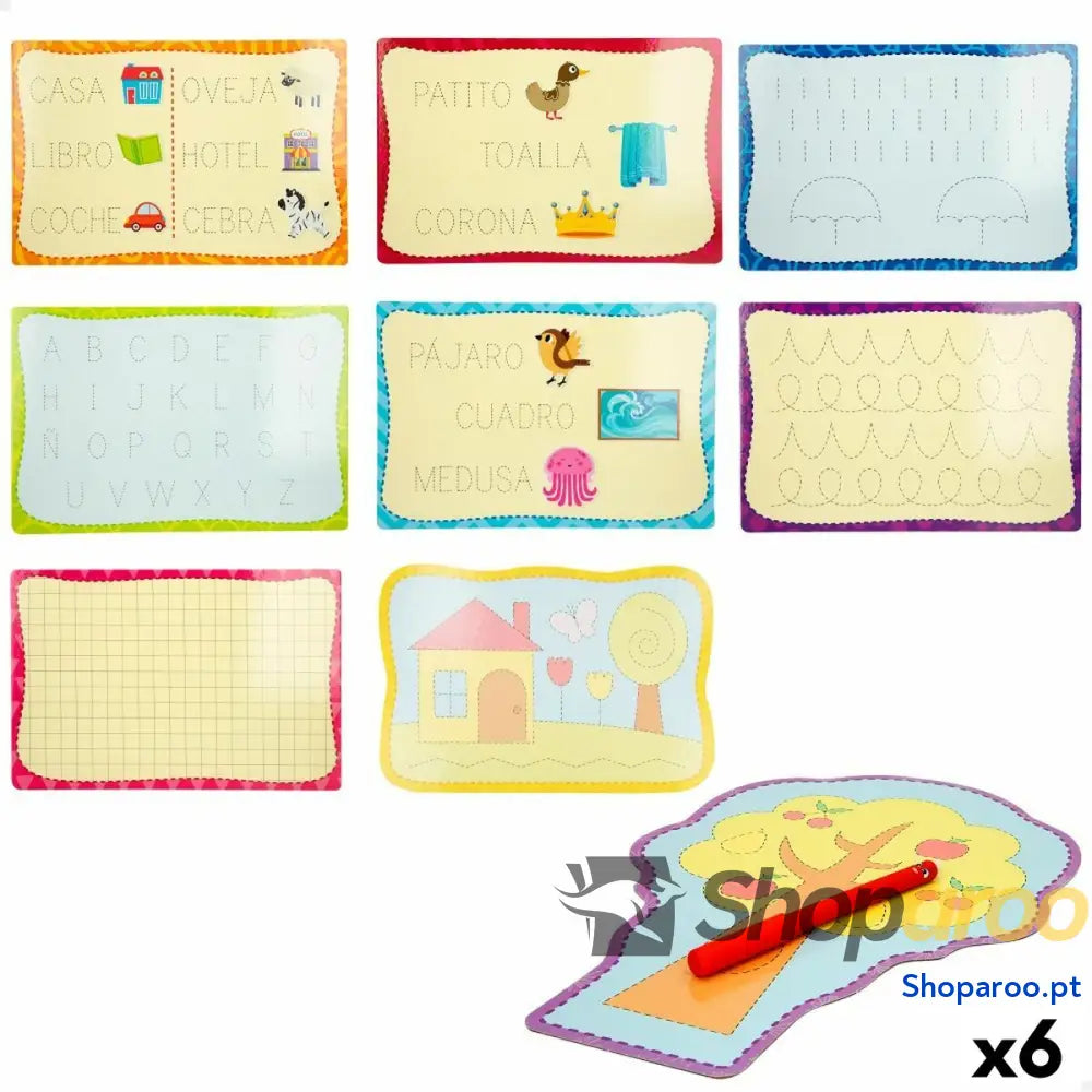 Jogo Educativo Lisciani Giochi Montessori Caligrafia (6 Unidades)