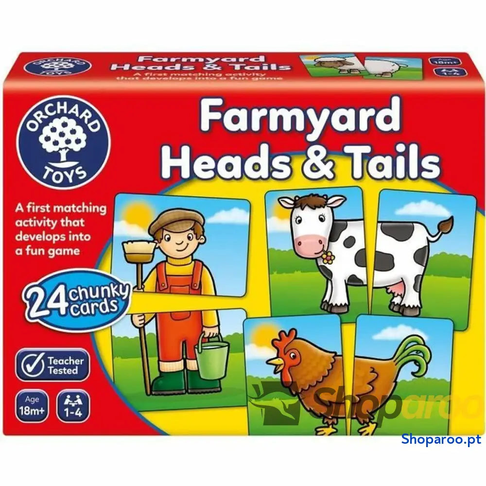 Jogo Educativo Orchard Farmyard Heads & Tails (FR)
