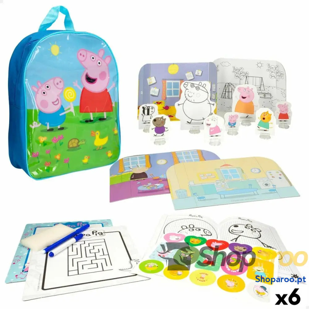 Jogo Educativo Peppa Pig 23 x 31 x 9 cm (6 Unidades)