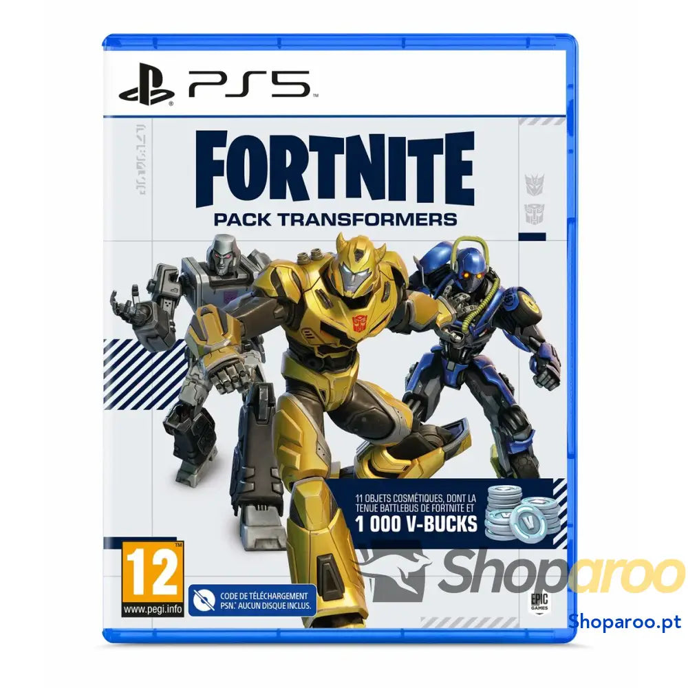 Jogo eletrónico PlayStation 5 Fortnite Pack Transformers (FR) Código de descarga
