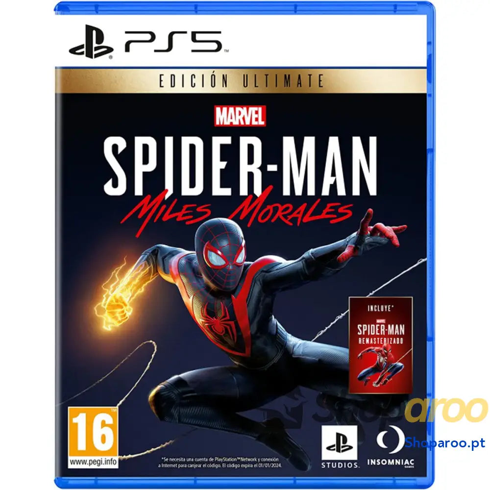 Jogo eletrónico PlayStation 5 Sony MARVEL SPIDERMAN MILES MORALES ULT ED